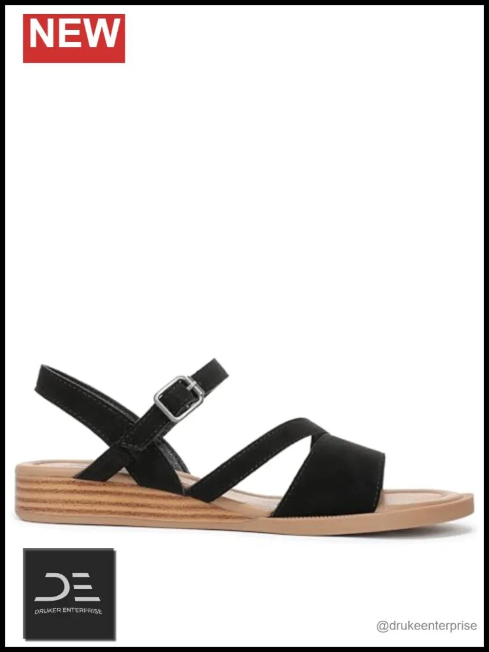 Strappy Wedge Sandals with Adjustable Ankle Strap